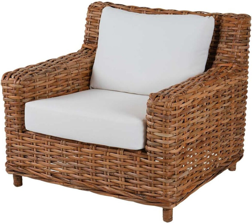 Rossvik rotting lenestol natur/hvit