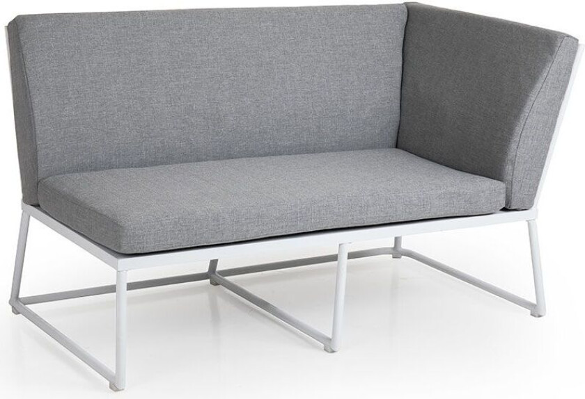 Vence 2-seters avslutningsdel venstre hvit/grå