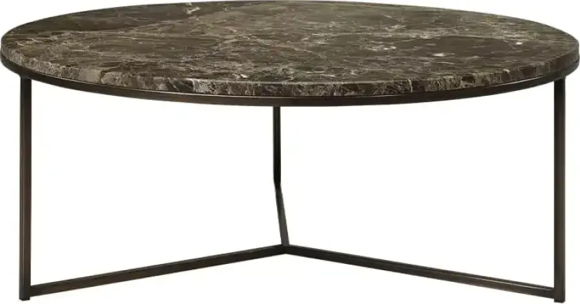 Cedes salongbord brun marmor Ø100 cm