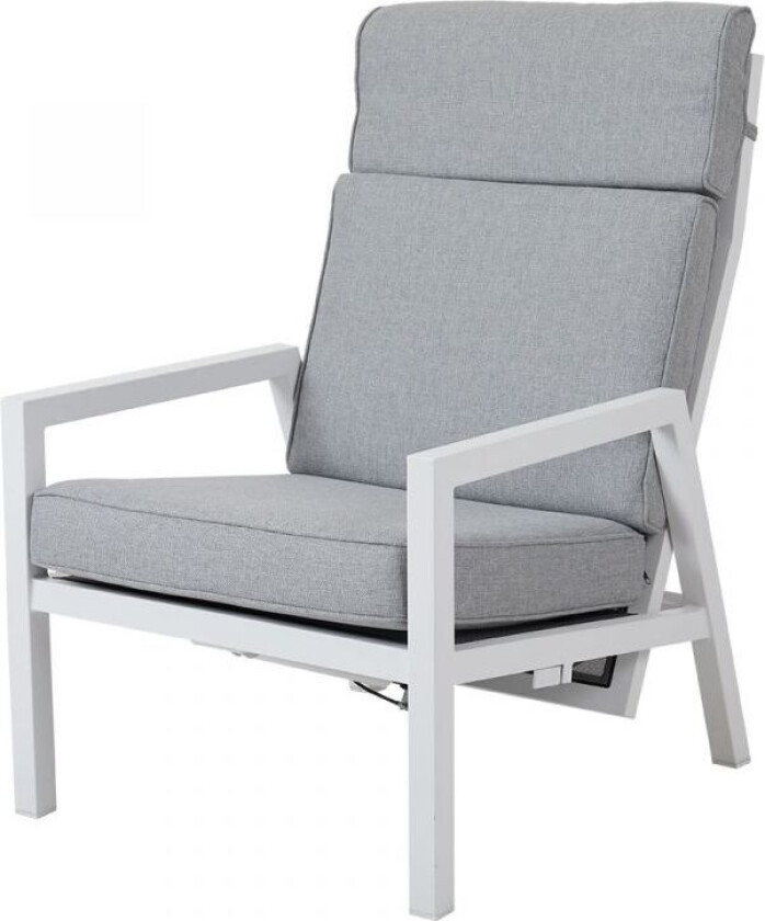 Belfort justerbar lenestol høy hvit