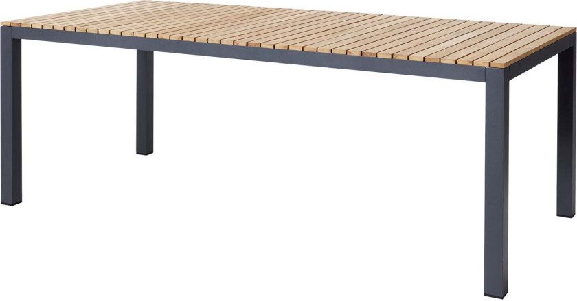 Mood Extreme Spisebord 100x208 cm teak/ antrasitt
