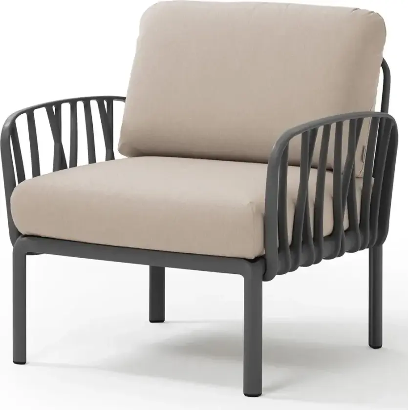 Komodo lenestol Anthracite - Canvas Sunbrella