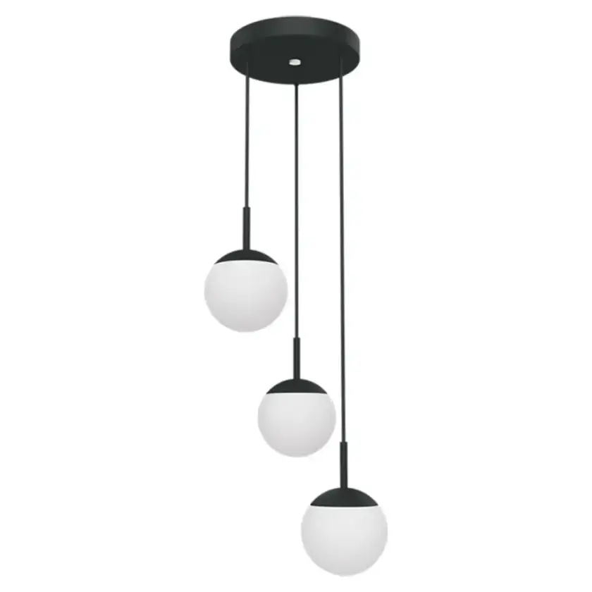 Mooon! Trippel taklampe Anthracite