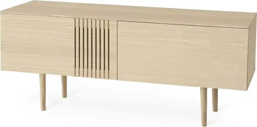 Joel TV-benk 120 cm i hvitoljet eik