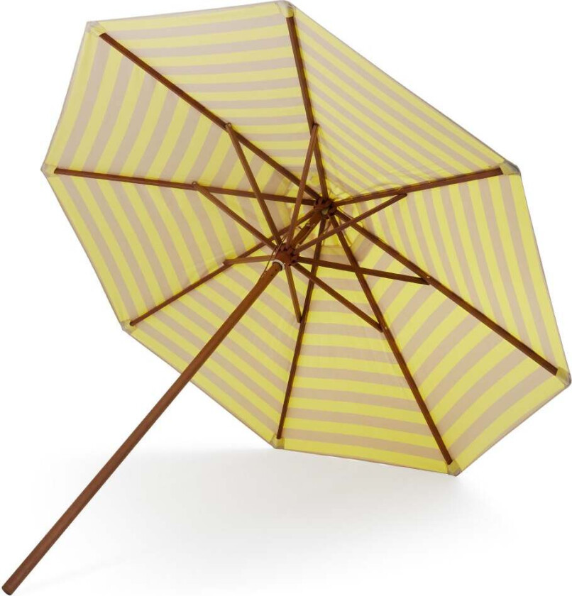 Messina Parasoll Ø300 Lemon/Sand Stripe