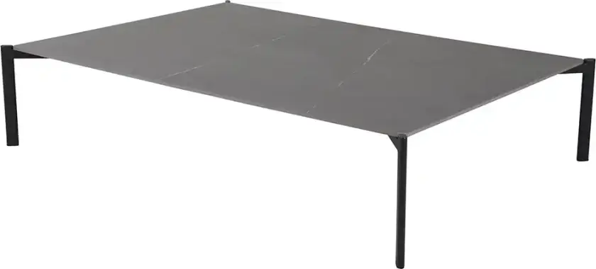 Hallavara salongbord 162 x 112 cm Svart