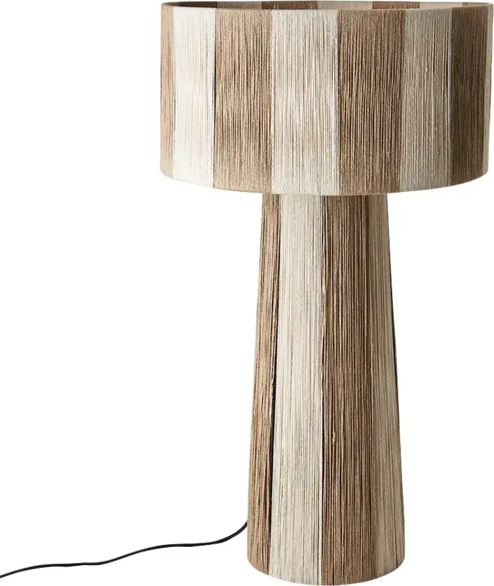 JULLAN bordlampe hvit/natur 72 cm