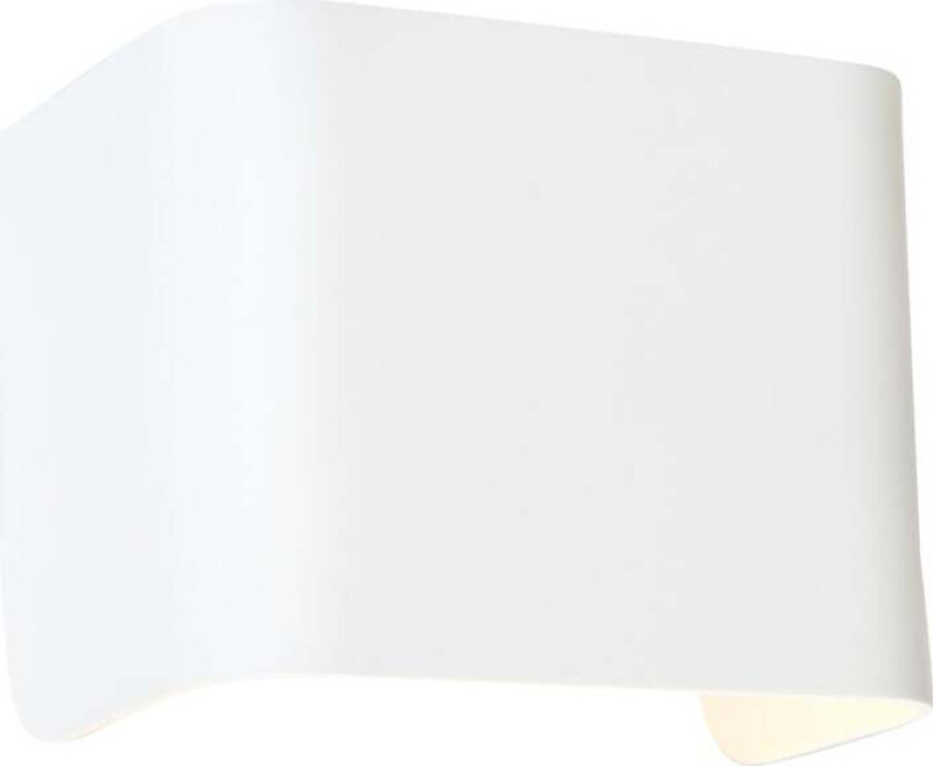 Taurus vegglampe Ip54 hvit struktur Led inkl. lyskilde