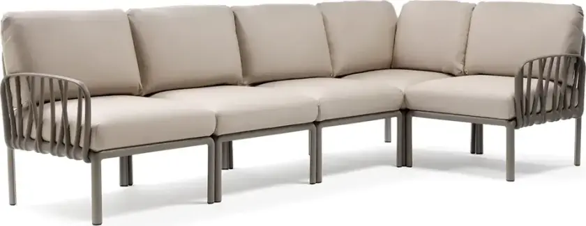 Komodo 5 hjørnesofa Tortora - Canvas Sunbrella