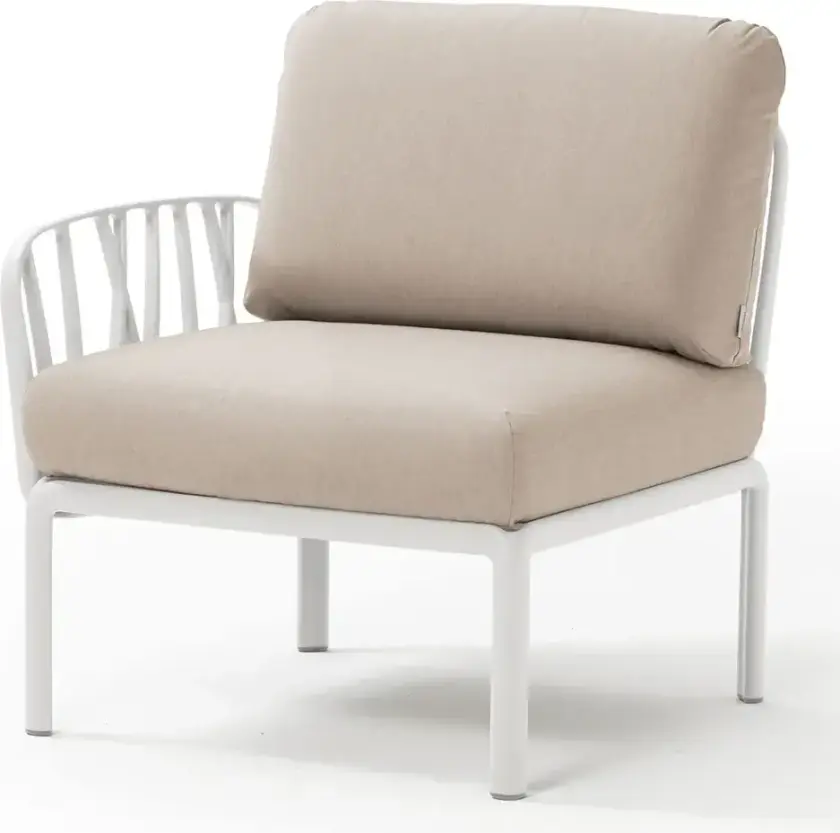 Komodo siste del White-Canvas Sunbrella