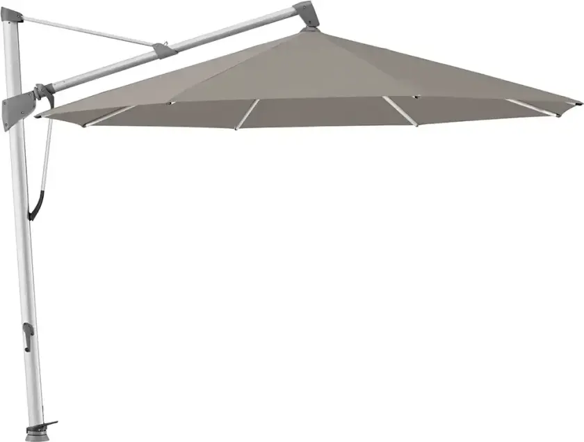 Bilde av Sombrano S+ fritthengende parasoll 400 cm anodisert aluminium Kat.4 461 Taupe