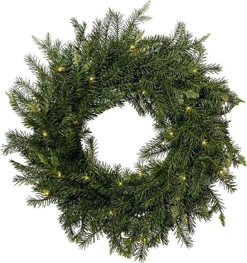Bilde av Julekrans med lys 65 cm