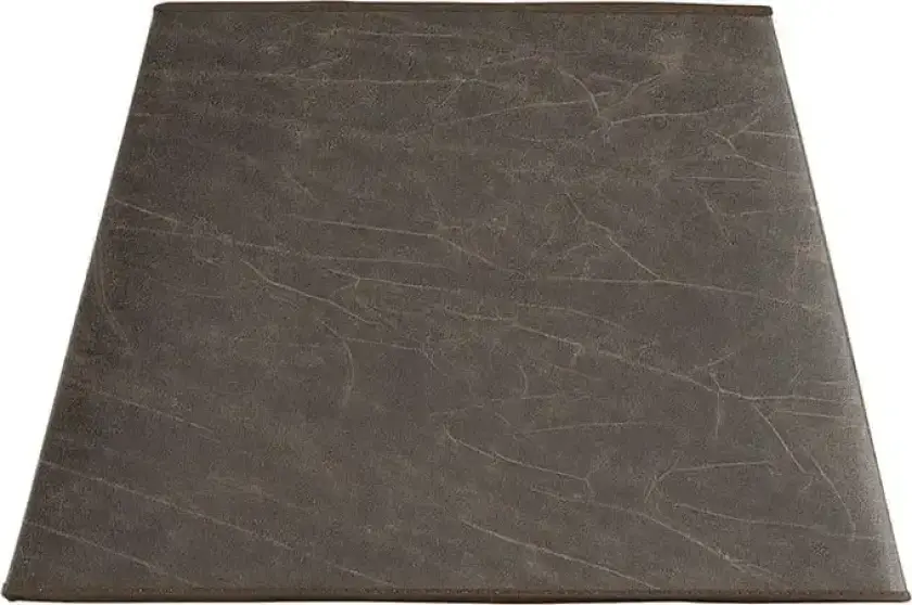 Lampeskjerm Square Leather Pale Brown