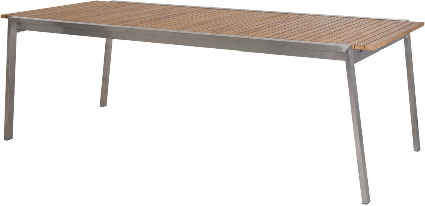 Bilde av Naos spisebord 100 x 220 cm rustfritt stål / teak