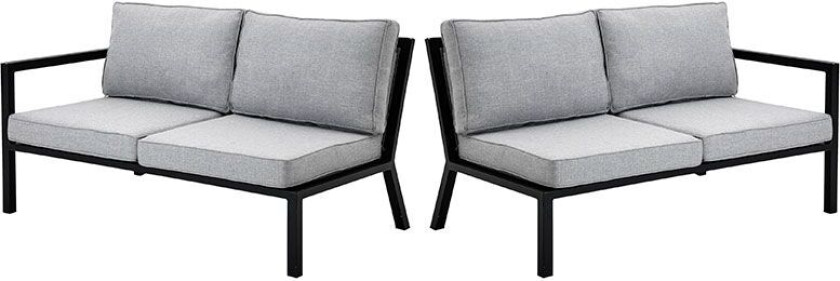 Belfort endedel h+v svart/grå