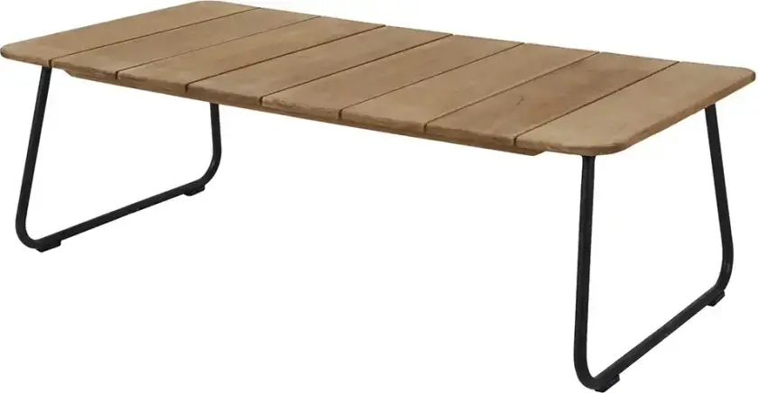 Nolli salongbord 70 x 140 cm svart/teak