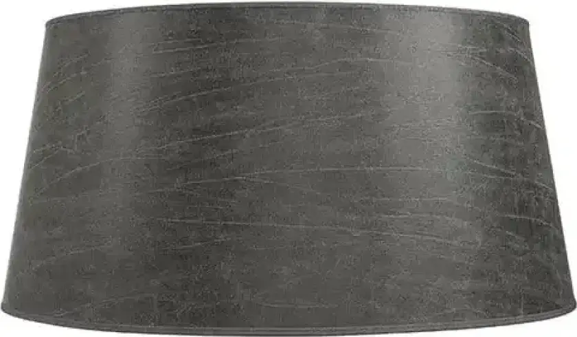 Lampeskjerm Classic XXL Low Leather Grey