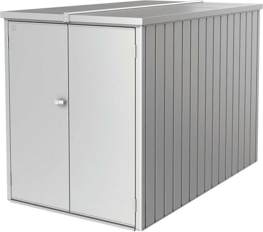 Mini garasjeoppbevaringsskap sølv