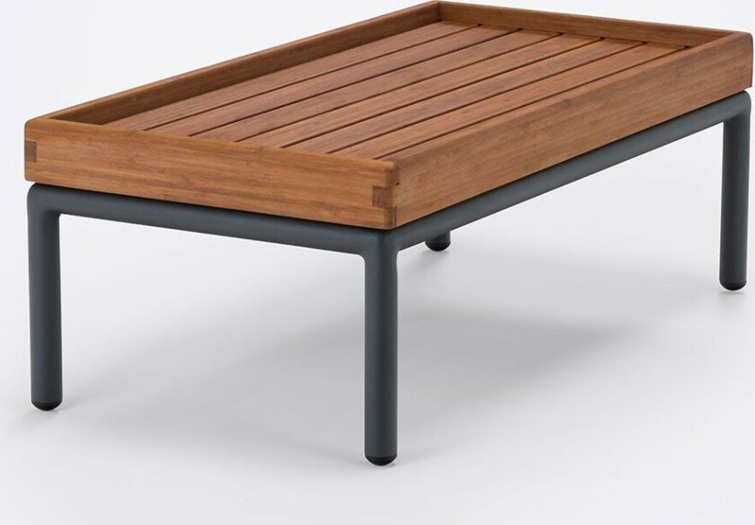 Level salongbord 41x81 cm grå aluminium