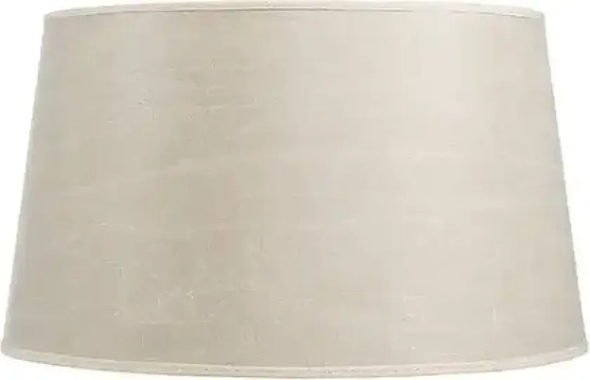 Lampeskjerm Classic XXL Low Leather Cream