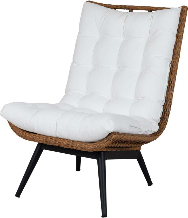 Covelo loungestol natur/hvit