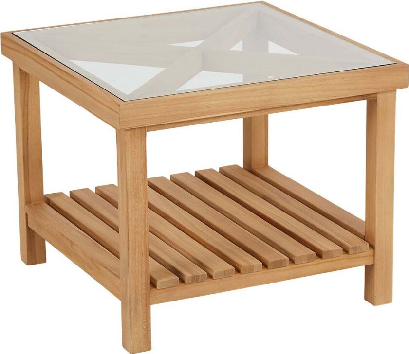 Varm salongbord natur teak