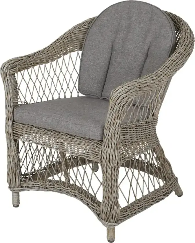 Kamille Lenestol Beige inkludert sitte- og ryggpute