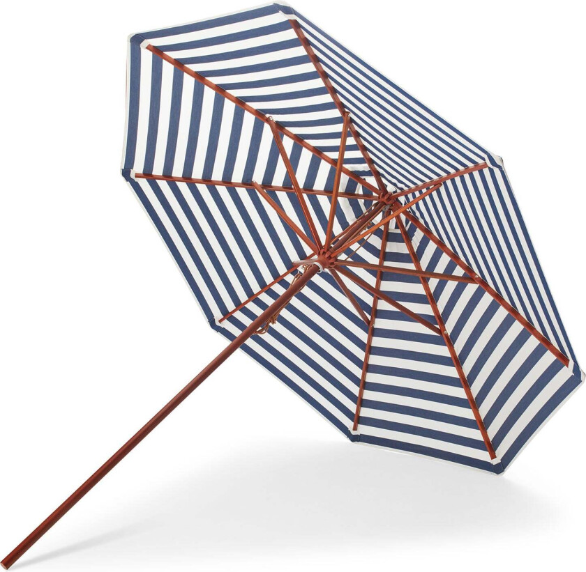 Bilde av Messina Parasoll Ø270 Cm Dark Blue Stripes