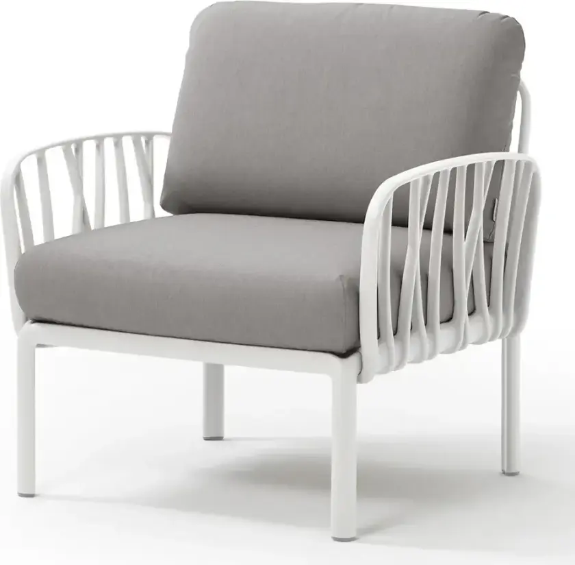 Komodo lenestol White - Grigio