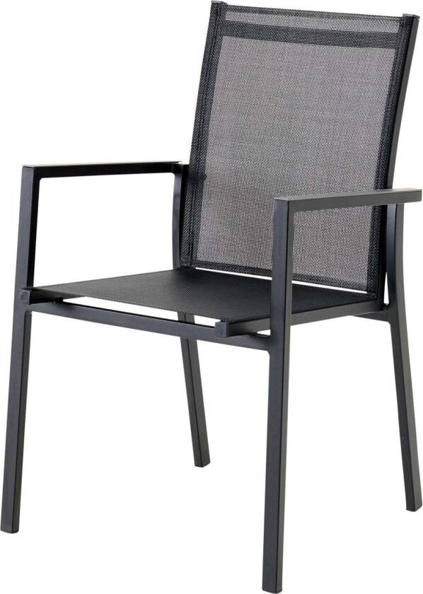 Avanti stablestol svart/antrasitt aluminium/textilene