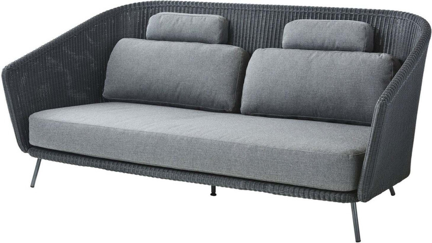 Mega Sofa Grey inkludert Airtouch-putesett