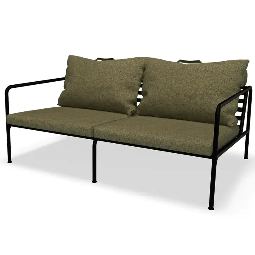 Avon 2-seters sofa Moss/Black