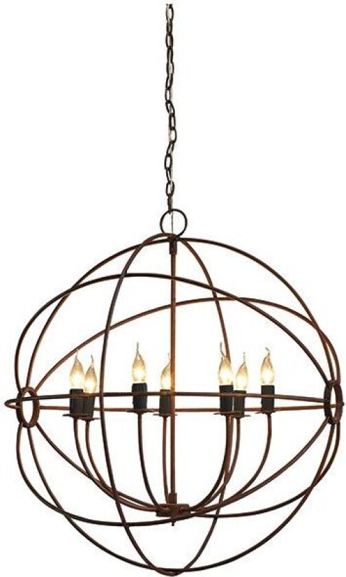 Taklampe Rome Antikk rust 80 cm