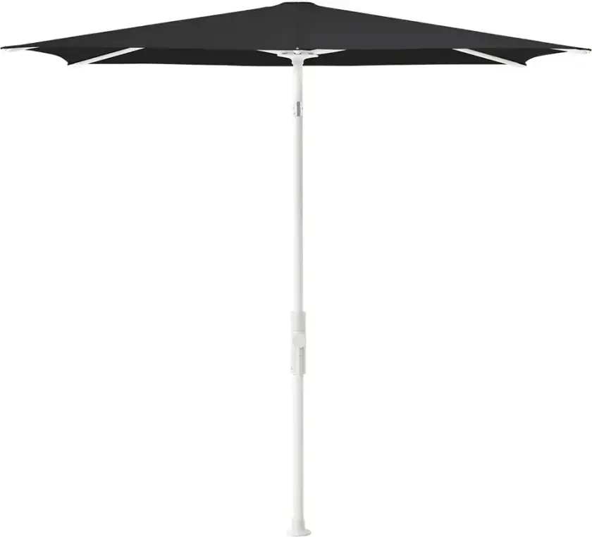 Twist parasoll 250x200 cm matt white Kat.4 408 Black