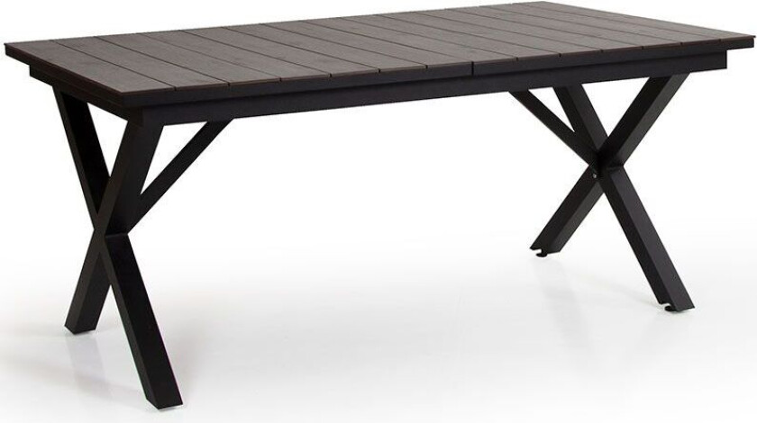 Hillmond uttrekkbart bord 100x166-226 cm svart/grå