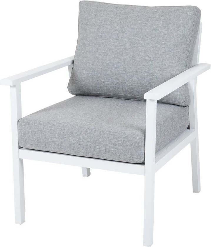 Samvaro lenestol hvit/grå