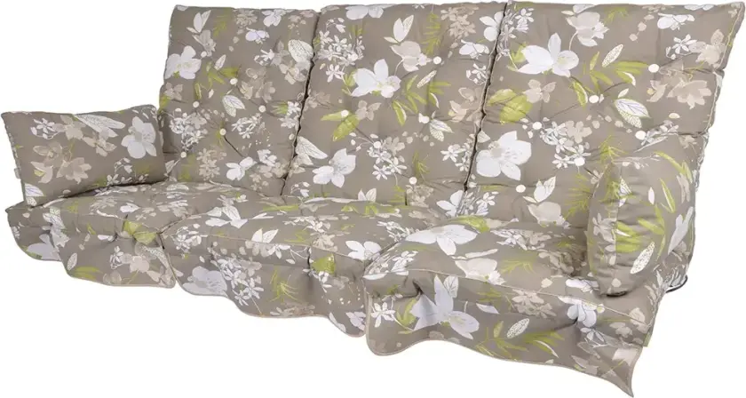 Hengekøyeputer med lav rygg Botanical Beige