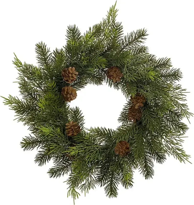 Julekrans med kongler 35 cm