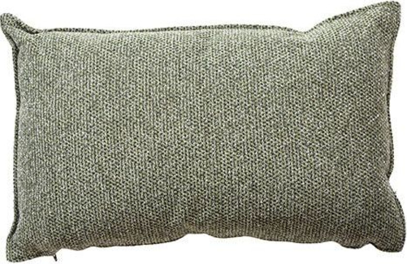 Ornamentpute i vevd tekstil 52X32 cm Mørkegrønn