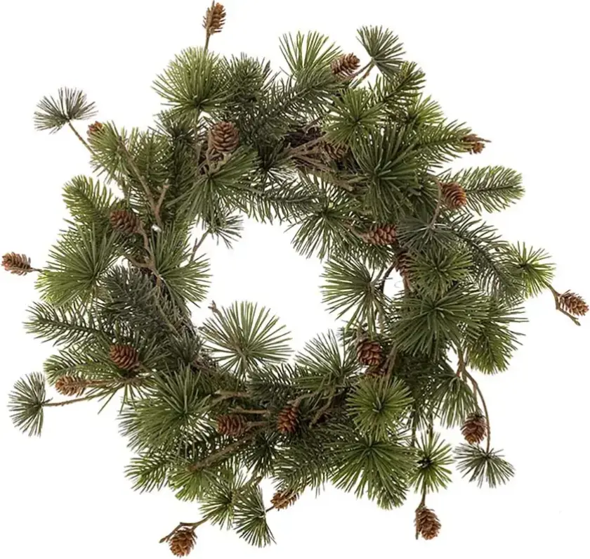 Julekrans med kongler 40 cm