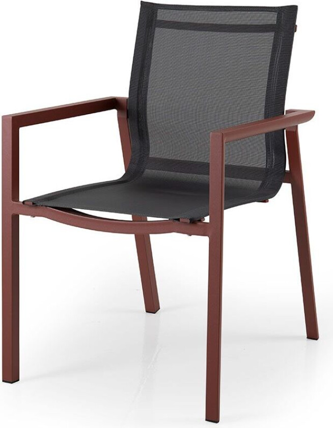 Delia Stablestol rød/textilene