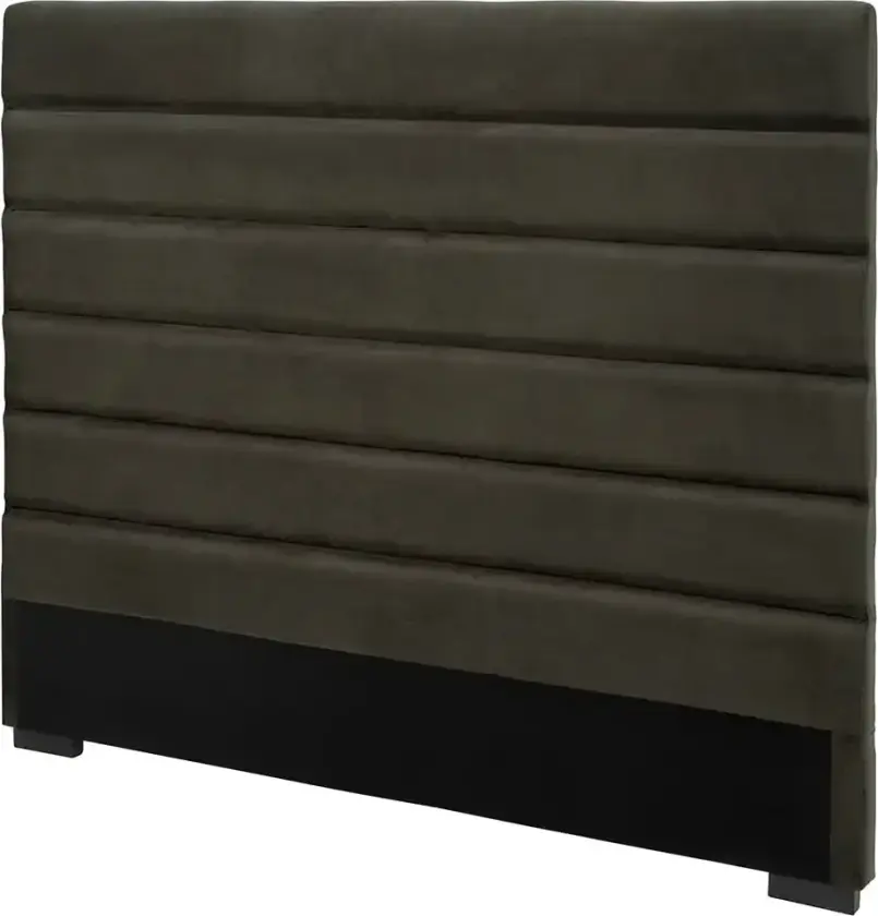 Lisbon sengegavl 180 X 160 cm Velvet Dark Brown