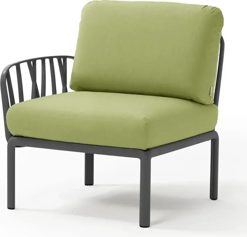 Komodo siste del Anthracite - Avocado Sunbrella