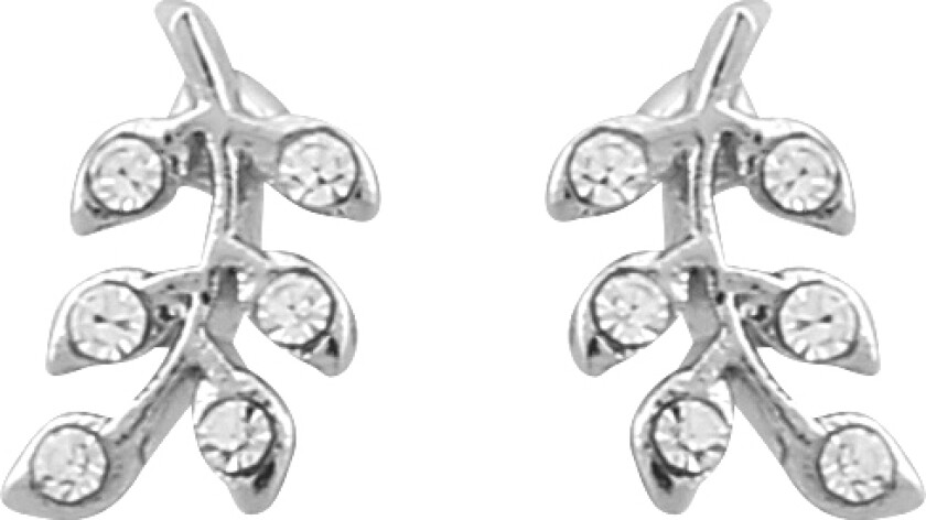 Snö of Sweden Minna, Øredobber forsølvet med blader