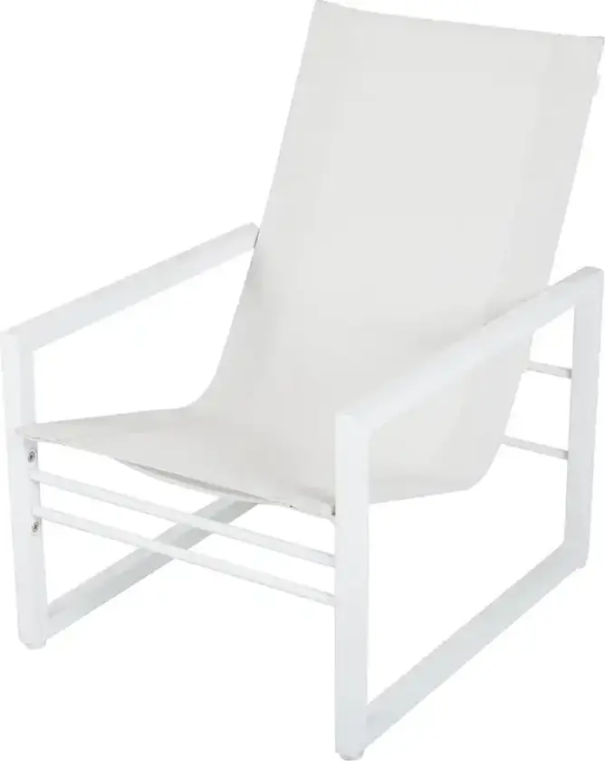 Vevi lenestol barn hvit/hvit