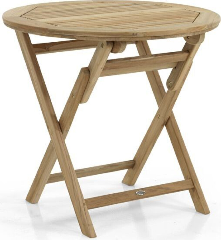 Turin klaffebord 80 cm teak