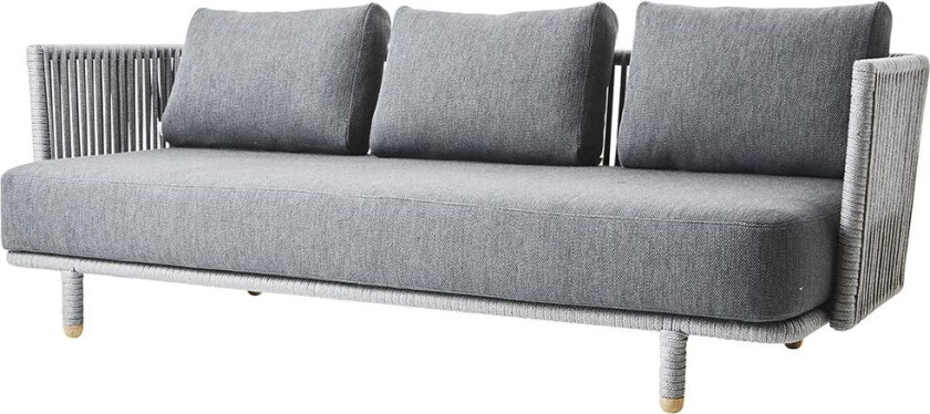 Moments 3-seter. Sofa inkl. grått Airtouch-putesett