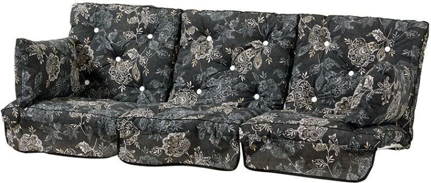 Hengekøyeputer med lav rygg Nadira Svart