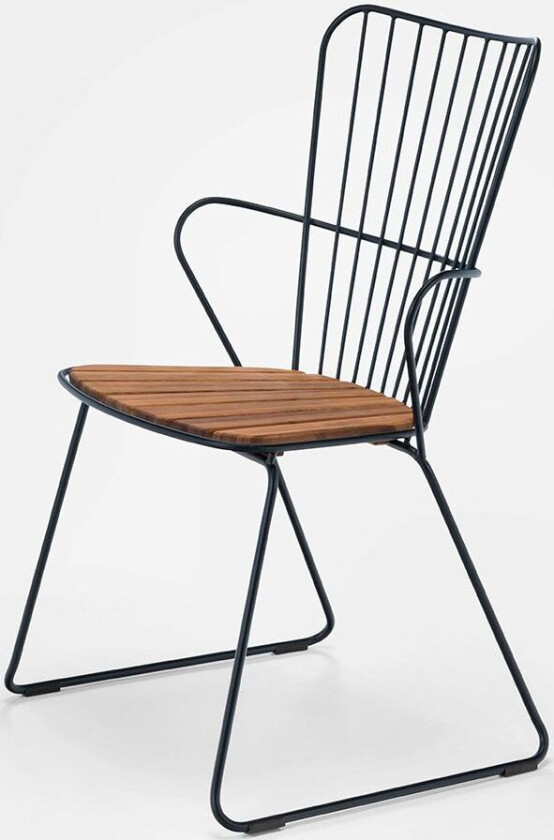 Paon spisestol svart stål