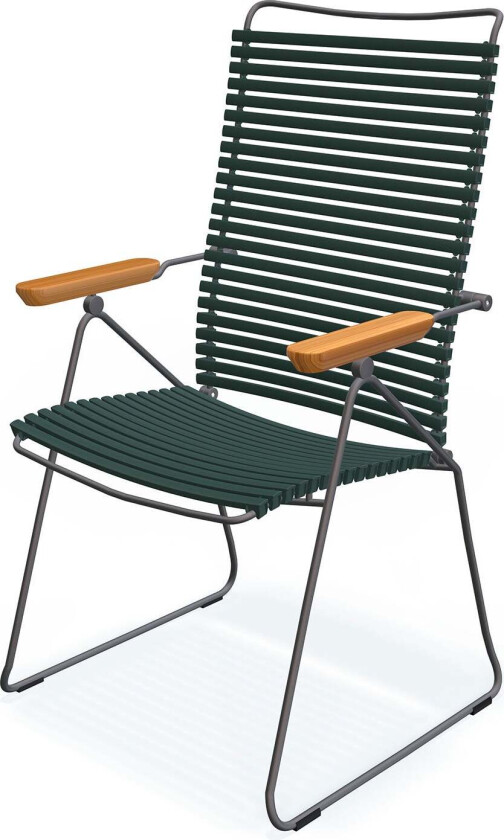Click på posisjonerstol furu grønn/grå bambus